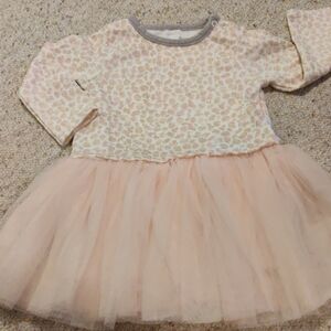 Mudpie Pink Leopard Tutu Dress 2T